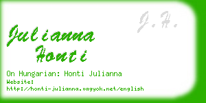 julianna honti business card